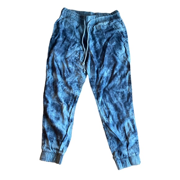 Anthropologie Cloth & Stone Rare Blue Tie-Dye Joggers Size S - Picture 3 of 7